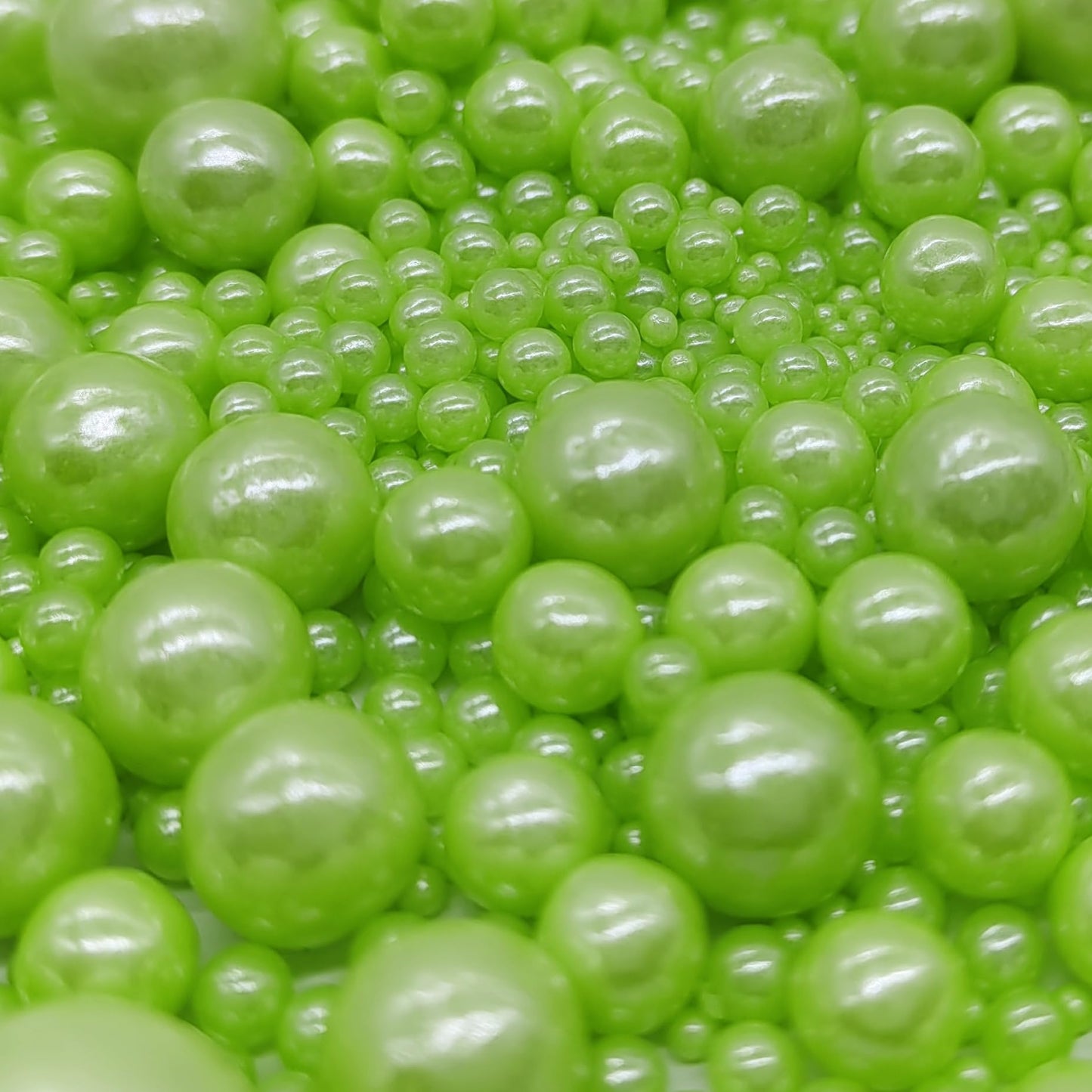 Edible Light Green Sugar Pearls Sprinkles Candy Mix Size Pearls Cake Decorations Cupcake Toppers Decorating Perfect For Wedding