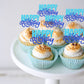 24 Pcs Happy Birthday Cupcake Toppers Glitter Double Layer Birthday Cupcake Picks For Celebrating Baby Shower Theme Kids Boys Gi