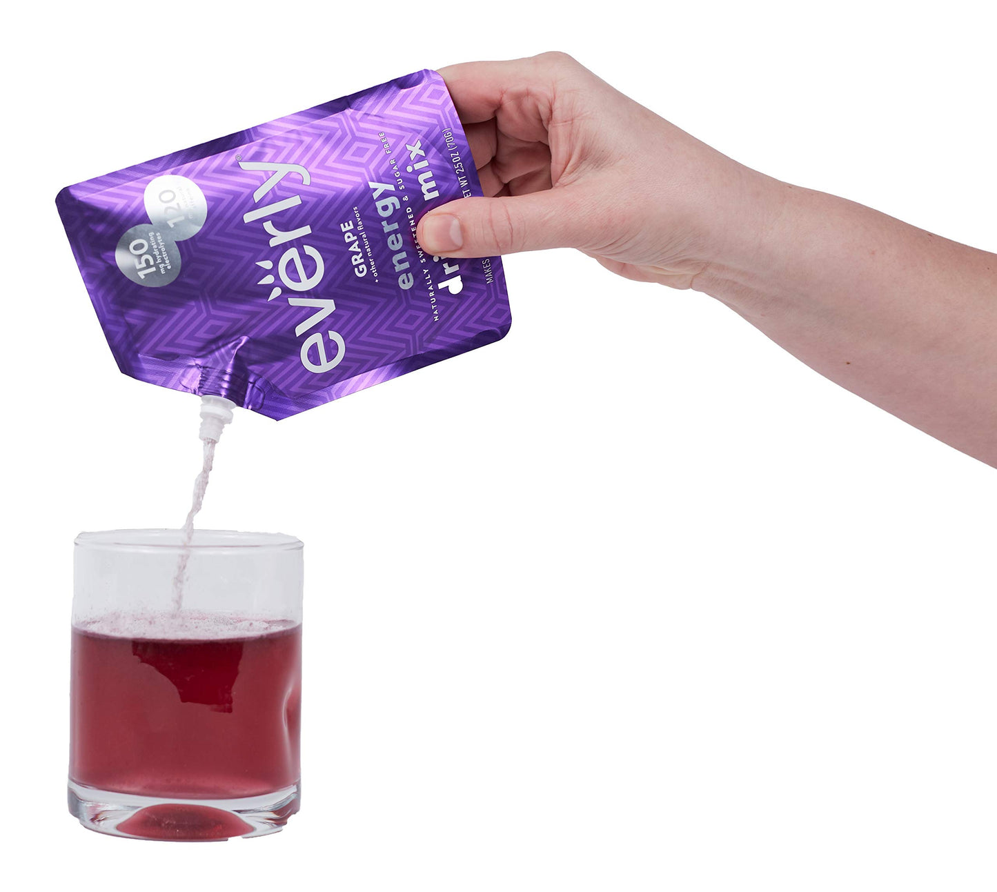 Everly G  Energy Drink Mix - Sugar Free, Organic Caffeine, 2.5 oz Pouch, Keto Friendly, Water Flavor Enhancer, 20 Servings