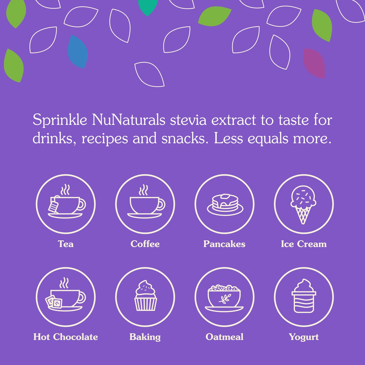 Nunaturals Organic Pure Stevia Extract | 100% Stevia No Fillers | Keto Sugar-Free Powdered Sweetener | Plant-Based Sugar Substit