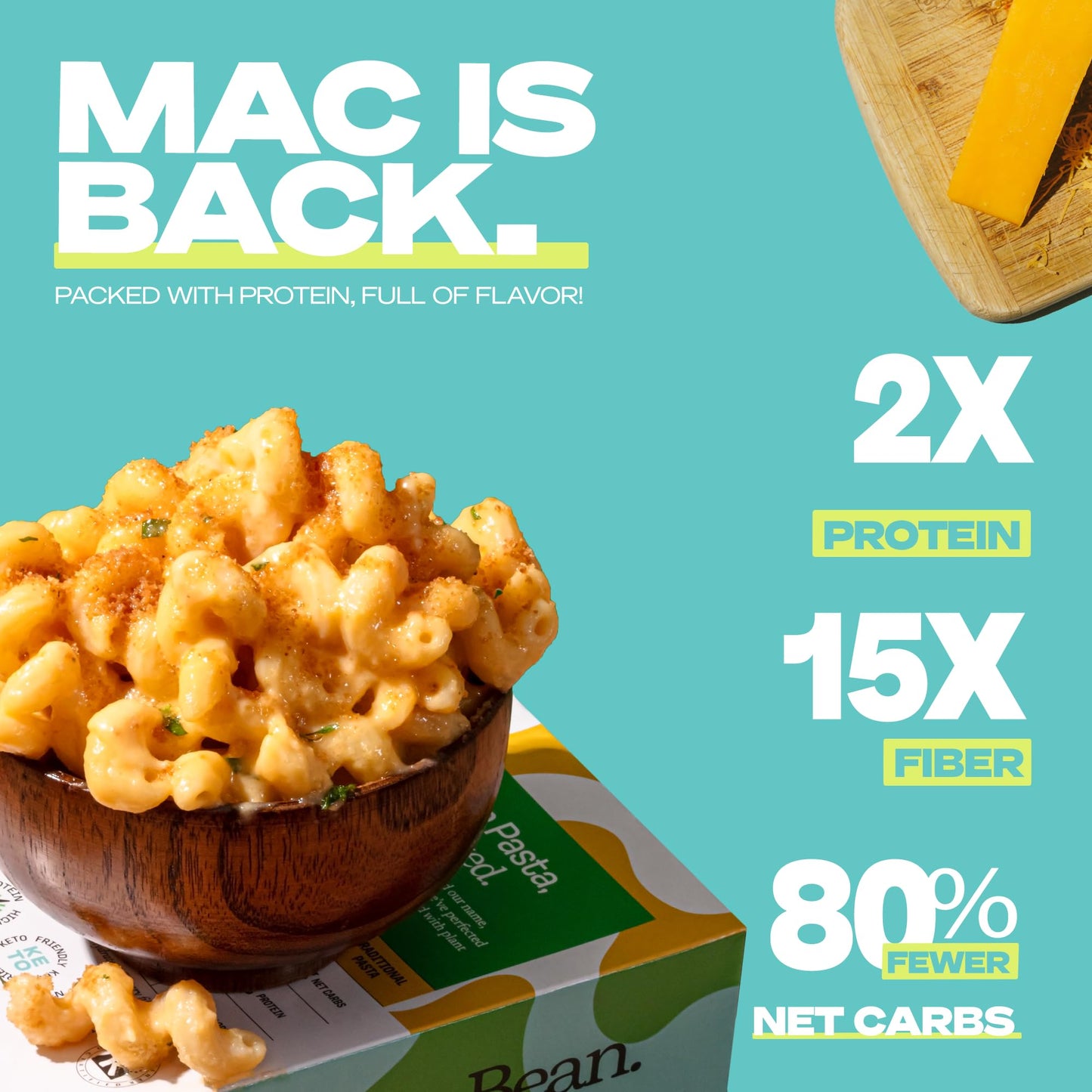 Kaizen Pasta Mac & Cheese Variety Pack - High Protein (24g), Low Carb, Keto- Friendly, Gluten-Free, Non-GMO - 6.4 Ounces (Pack o