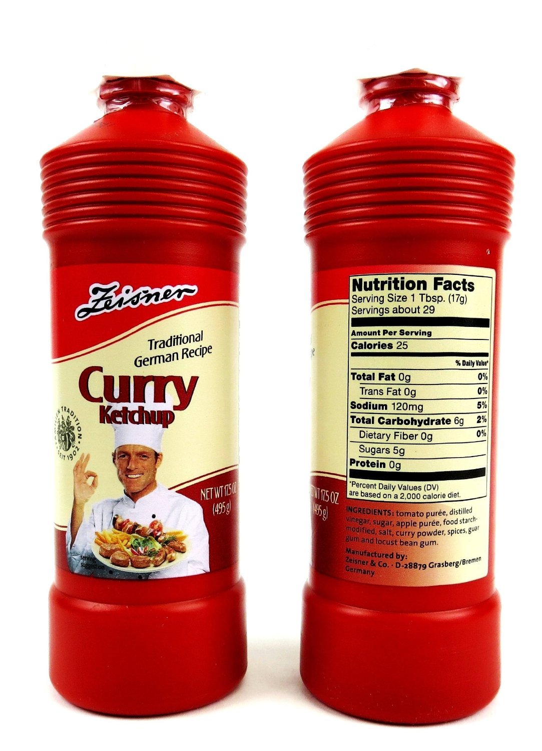 Zeisner Curry Ketchup - 2 Bottle Bundle (Pack Of 2)