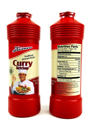 Zeisner Curry Ketchup - 2 Bottle Bundle (Pack Of 2)