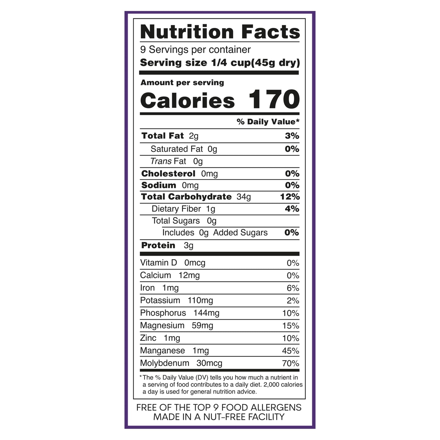 Jasberry Organic Superfood Rice, Whole Grain Purple Rice, Gluten-Free, Vegan, 15oz (3 Pack)