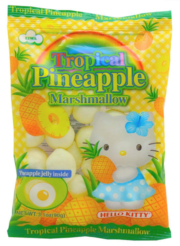 Hello Kitty Tropical Pineapple Marshmallow 90G, 3 Pack
