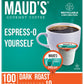 Maud'S Decaf Espresso Dark Roast Coffee Pods, 100 Ct | Decaffeinated Espress-O Yourself | 100% Arabica Dark Roast Coffee | Solar