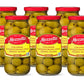 Mezzetta Colossal Castelvetrano Style Pitted Olives | Non-GMO, Gluten Free, Keto | 8 Ounce Drained Weight Jar (Pack of 6)