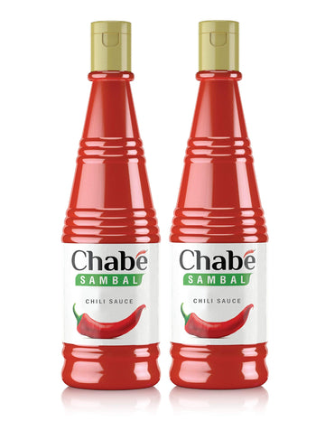 Chab   Sambal Chili Sauce, Chabe Hot Sauce, Vegan Sweet Chili, Spicy Ketchup, Sriracha, From Fresh Garlic, Gluten-free, 10.9 Fl 