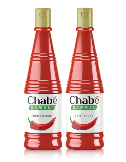 Chab   Sambal Chili Sauce, Chabe Hot Sauce, Vegan Sweet Chili, Spicy Ketchup, Sriracha, From Fresh Garlic, Gluten-free, 10.9 Fl 