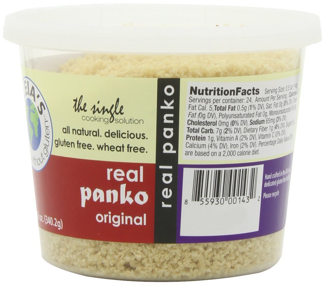 Aleia's Gluten-Free Real Panko, Original, 12 Ounce (Case of 8)