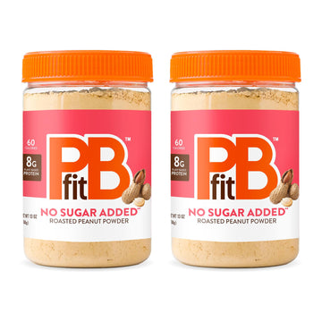PBfit Peanut Butter Powder, No Sugar Added, 26 Ounce (Pack of 2)