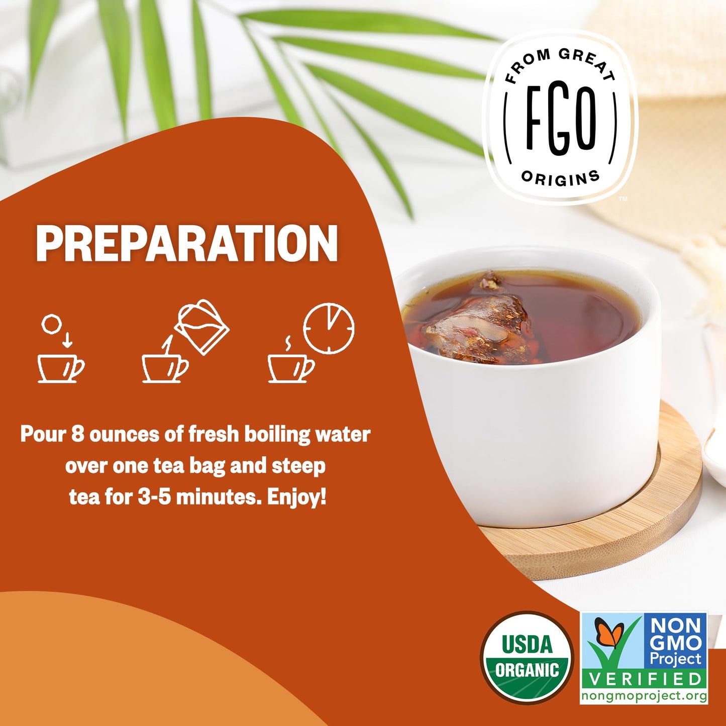 Fgo Organic Assam Tea, Eco-Conscious Tea Bags, 100 Count, Packaging May Vary (Pack Of 1)