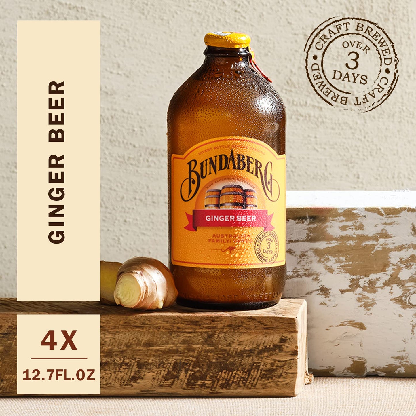 Bundaberg Ginger malt-inspired  12.7 Fl Oz Bottles  4 Pack