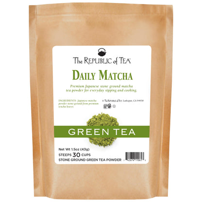 The Republic of Tea Daily Matcha 1.5 oz Refill