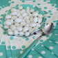 White Jordan Almonds (4-Pack) Wedding Shower Party Favor Premium White Candied Nuts (6 Lbs Total)