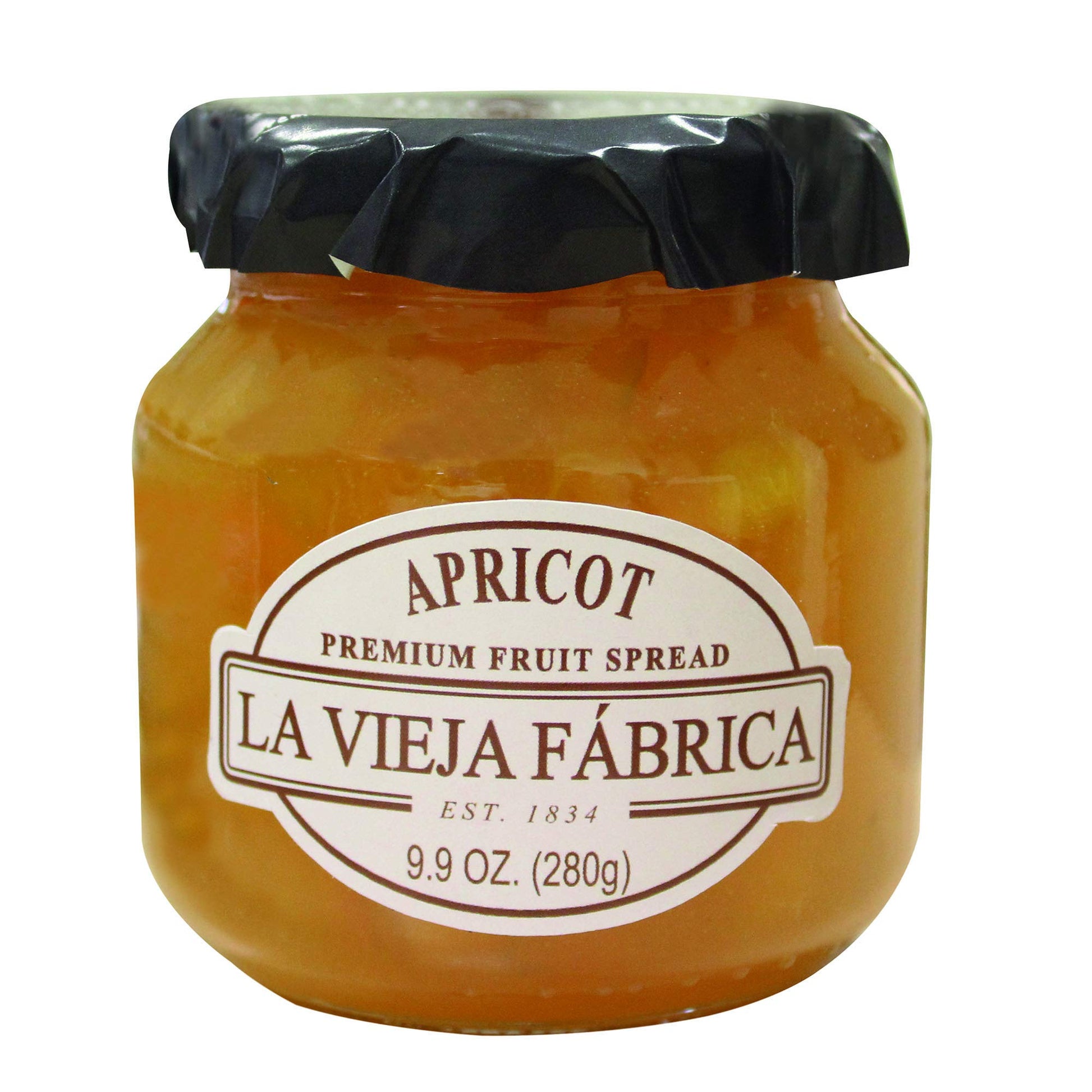 Mario Camacho La Vieja Fabrica Apricot enhanced Fruit Spread  9.9 Fl Ounce (Pack of 8)