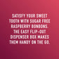 Swiss Imports Sugar Free Bonbons Hard Candy Drops, Raspberry, 17.6 Oz/ 500G Bocca Box With 200 Individually Wrapped Pieces