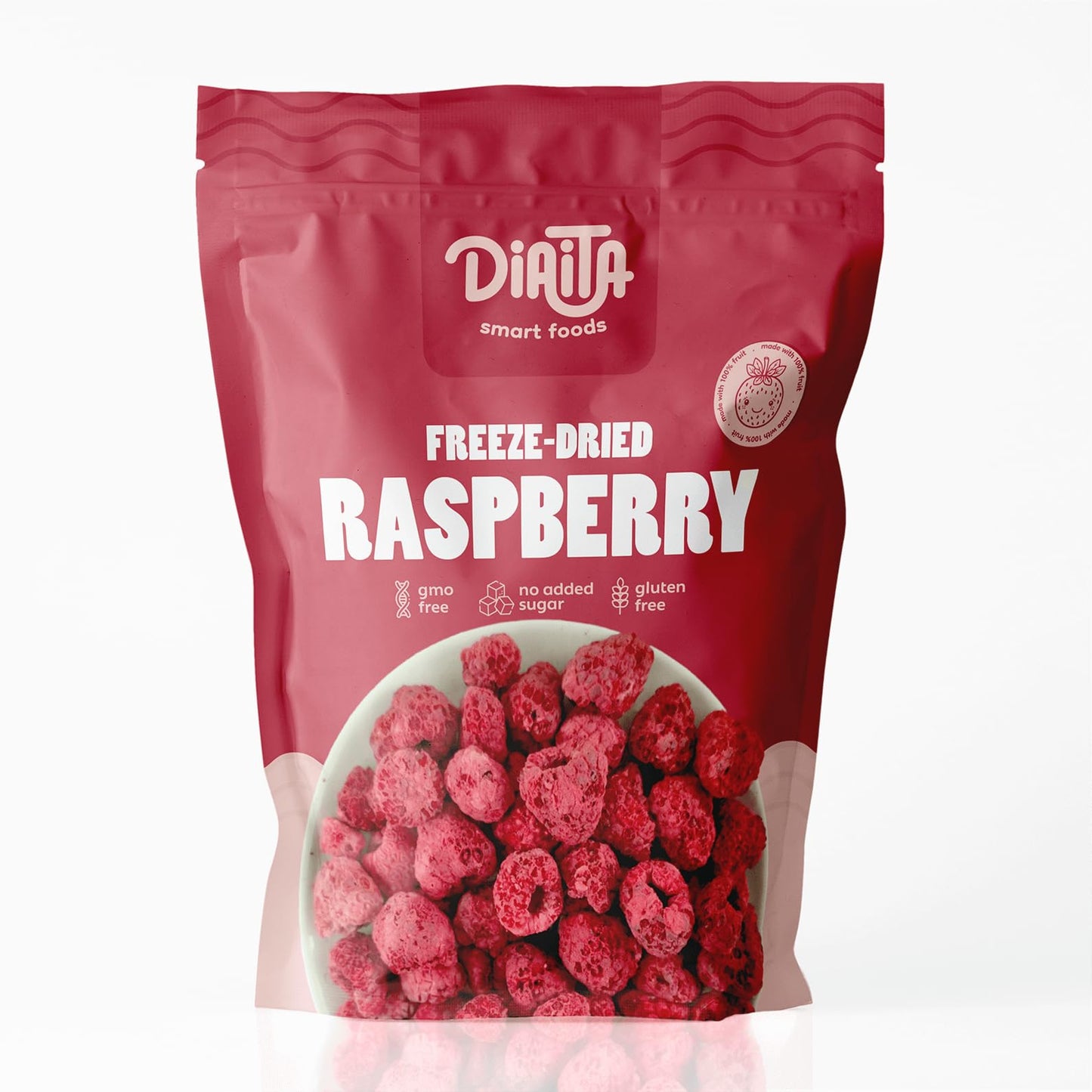 Freeze-Dried Raspberry - 7 Pack - 100% Real Fruit, No Sugar Added, Crunchy & Delicious, Long Shelf Life