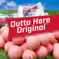Big League Chew - Original Bubble Gum Flavor + 80Pcs Individually Wrapped Gumballs + For Games, Concessions, Picnics & Parties