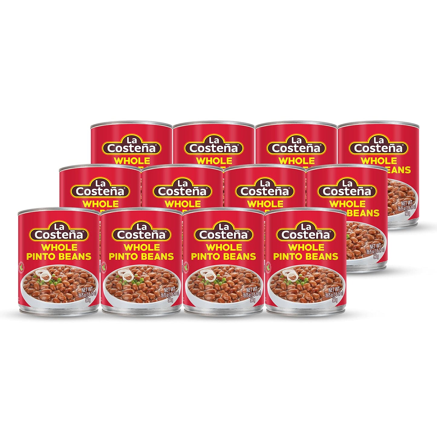 La Costea Whole Pinto Beans, 1.4 Pound Can (Pack Of 12)