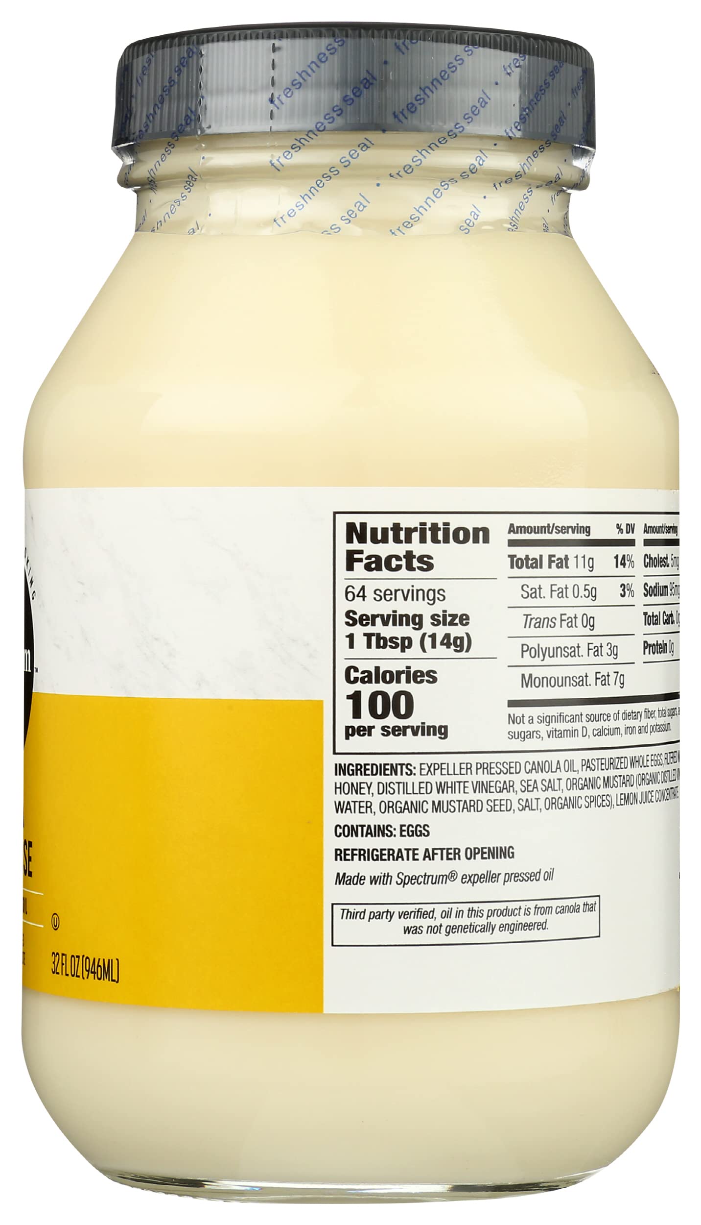 Spectrum Naturals Canola Mayonnaise (12X32 Oz)