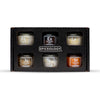Spiceology - Gourmet Luxe Infused Salt Sampler Gift Set - Set of 6 - Flavors Include: Fleur de Sel, Espresso, Lime, Jalapeno, Bl