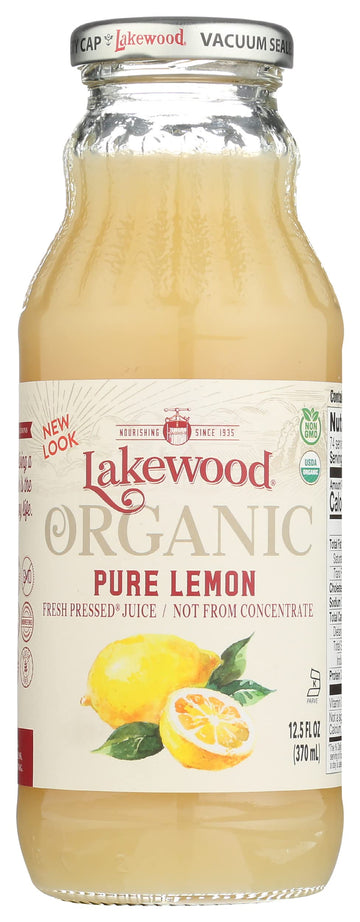 Lakewood, Organic Lemon Juice, 12.5 oz