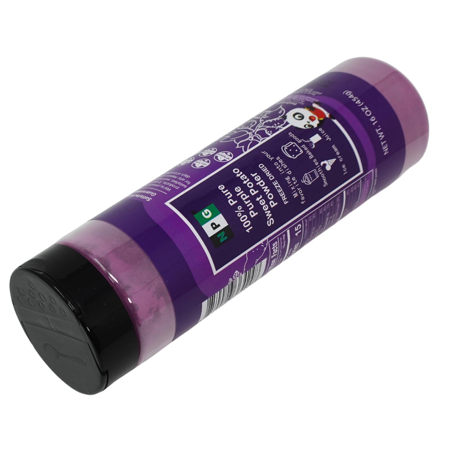 100% Pure Purple Sweet Potato Powder(Purple Yam Ube) 16 Ounces, All Natural Purple Dry Food Coloring Powder For Baking, Smoothies, Pasta, Tortillas, Vegan Gluten Free Non-Gmo No Added Sugar