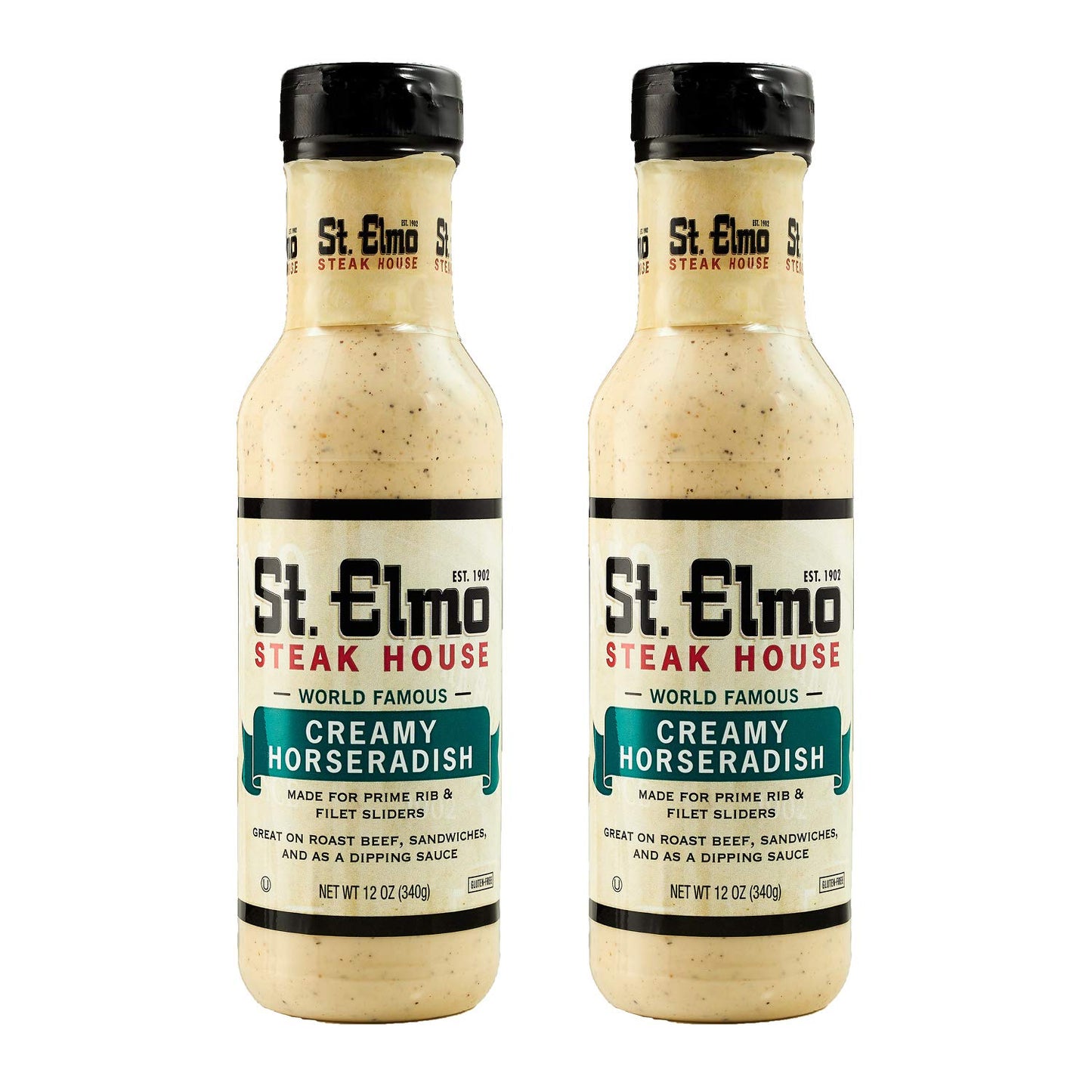 St. Elmo Steak House Creamy Horseradish, Great With Steaks And Other Meats (2 Pack)