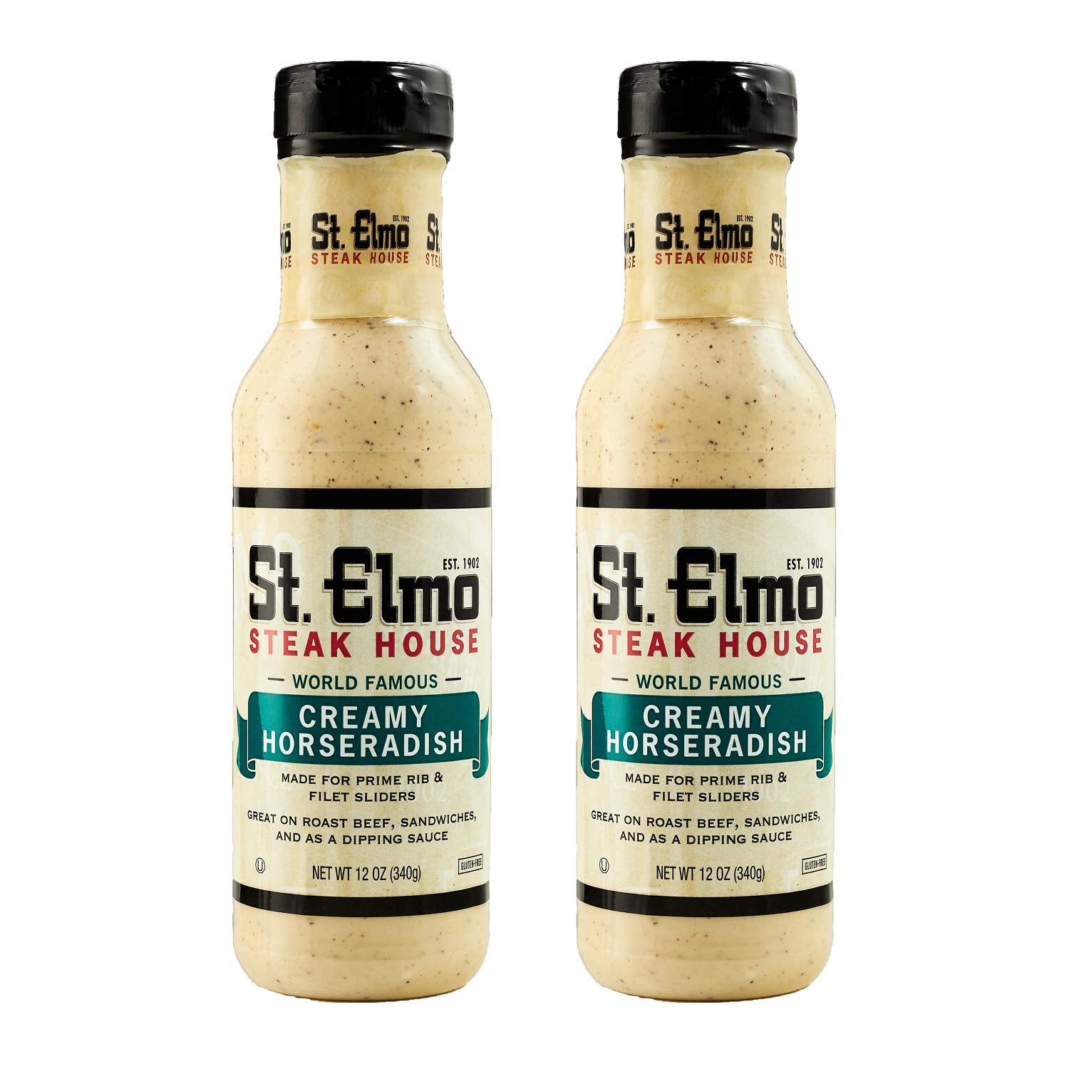 St. Elmo Steak House Creamy Horseradish, Great With Steaks And Other Meats (2 Pack)