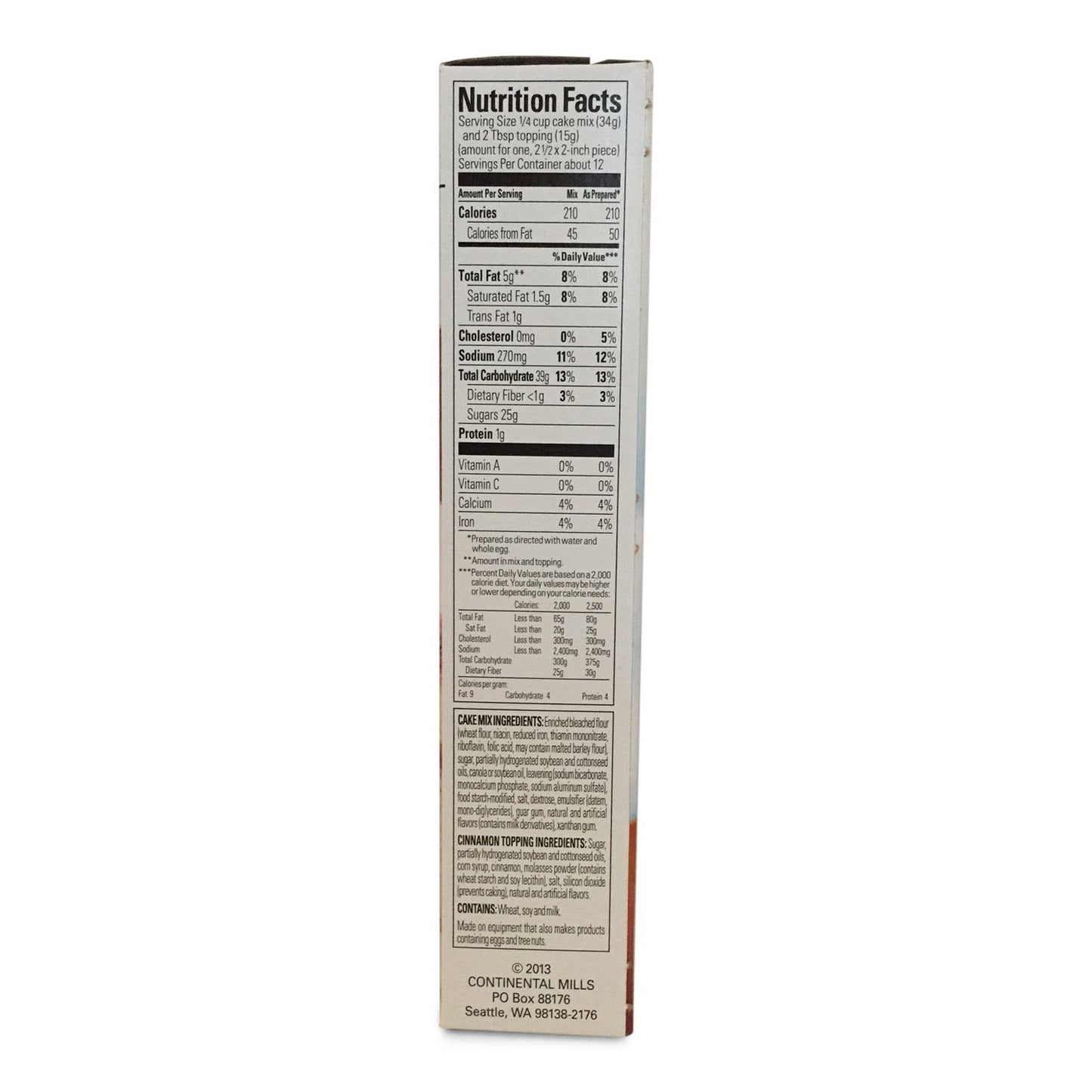 Krusteaz Cinnamon Swirl Crumb Cake & Muffin Mix, 21-Ounce Box (Pack Of 3)