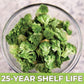 Nutristore Freeze Dried Broccoli | Survival Emergency Veggie Supply, Healthy Meals, Camping | Made In Usa | 25 Year Shelf Life |