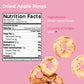 Amrita Dried Apple Rings, No Sugar Added, Vegan, Gluten-Free, 16 oz Resealable Bag