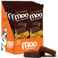Moo Chocolates All Natural Solid Dark Chocolate Large Bars 1.4 oz, 14 ct (Pack of 1) | 100 Calorie Snacks for On-the-Go, Lunchbo