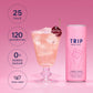 Trip Mindful Blend  Lightly Sparkling Adaptogen Seltzer  Mocktail w/ 120mg Magnesium Citrate with Ashwagandha  Lions Mane & L Theanine  No Added Sugar  Vegan  Cherry Lemon  12 Oz  12Pk