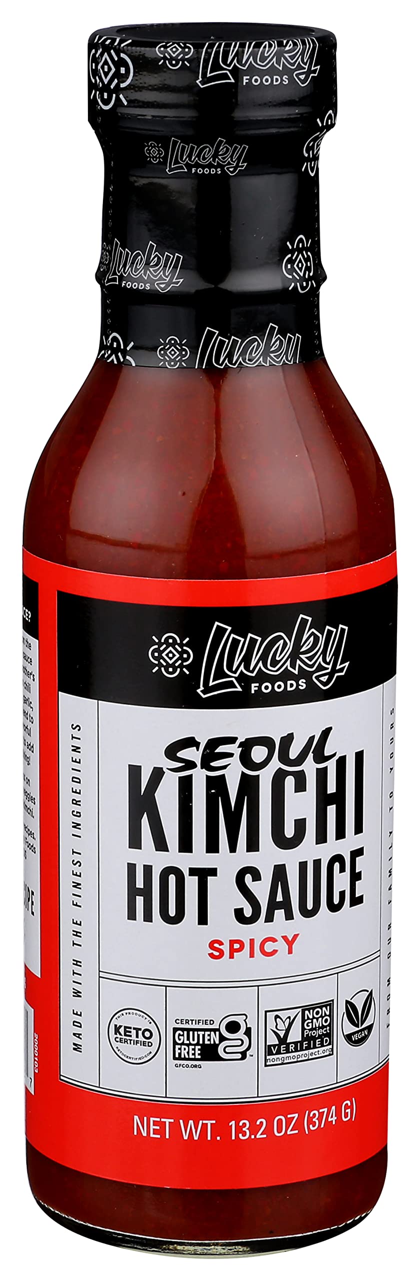 Lucky Foods Spicy Kimchi Hot Sauce 13.2 Ounce