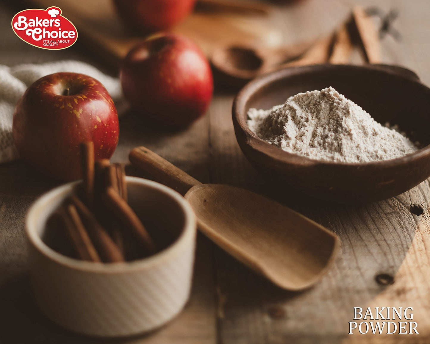 Bakers Choice Double Acting Baking Powder - Aluminum Free, Vegan, Vegetarian, 8 oz.