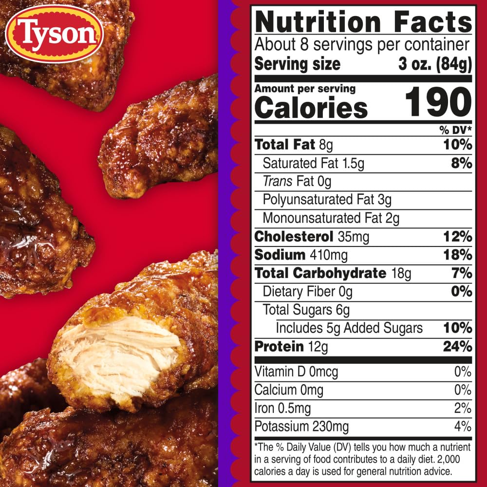 Tyson Honey BBQ Chicken Strips, 25 oz (Frozen)