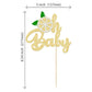 1Pc Lemon Oh Baby Cake Topper Gold Glitter Fruit Theme Oh Baby Lemonade Party Cake Decorations For Lemon Theme Baby Shower Kids