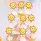 36 Pcs Sun Cupcake Toppers Double Sided Sun Flower Smile Face Cupcake Picks Sunshine Cupcake Decorations For Sun Theme Baby Show
