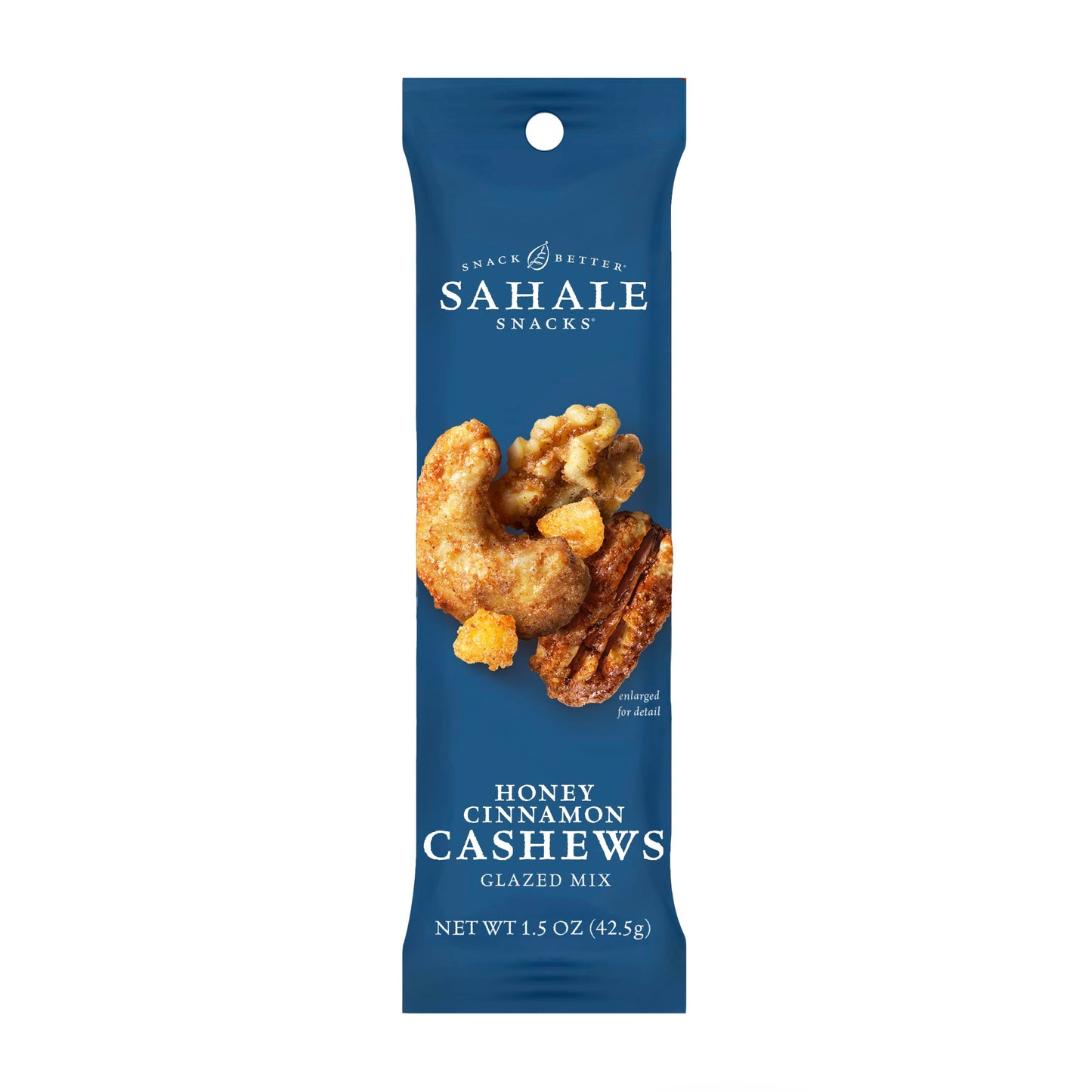 Sahale Snacks Honey Cinnamon Cashews Glazed Mix, 1.5 oz Bags, Non-GMO, Gluten-Free, 18 Packs