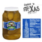 Del-Dixi 1- Gallon Of Whole Dill Pickles Plastic Jar