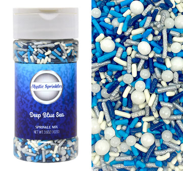 Mystic Sprinkles Sprinkle Mixes (Deep Blue Sea Sprinkle Mix 3.6oz)