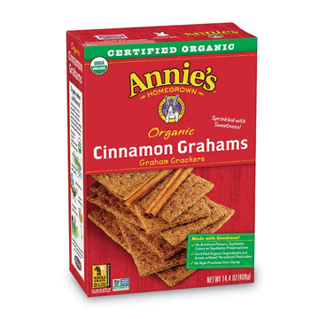 Annie'S Organic Cinnamon Graham Cracker Bricks Graham Bricks 14.4 Oz