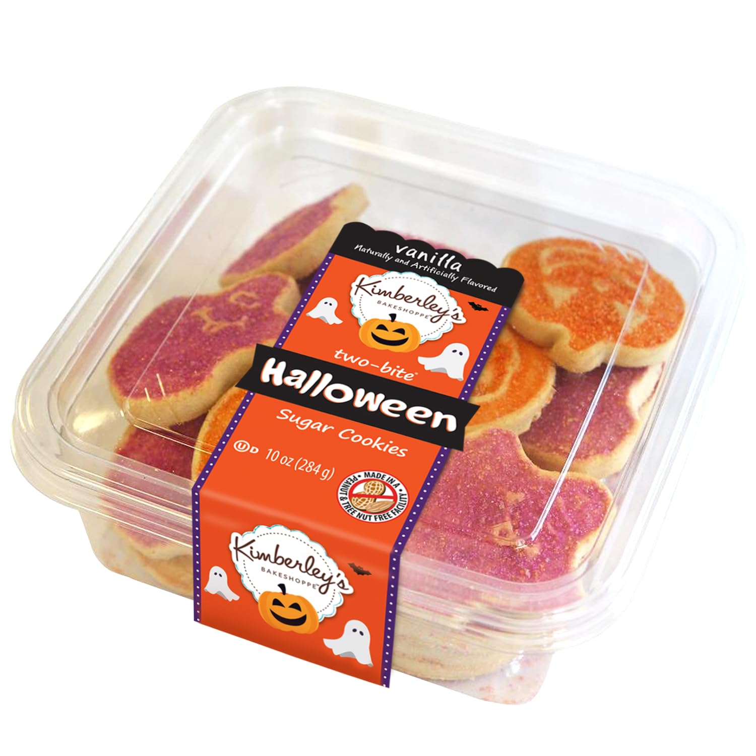 Halloween Pumpkin & Ghost Mini Shaped Sugar Cookies