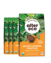 Alter Eco | Salted Caramel Truffles | 58% Pure Dark Cocoa, Fair Trade, Organic, Non-GMO, Gluten-Free Dark Chocolate Truffles | 4