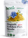 Food to Live Organic Golden Flaxseed Meal, Non-GMO, Vegan, 16 Ounce