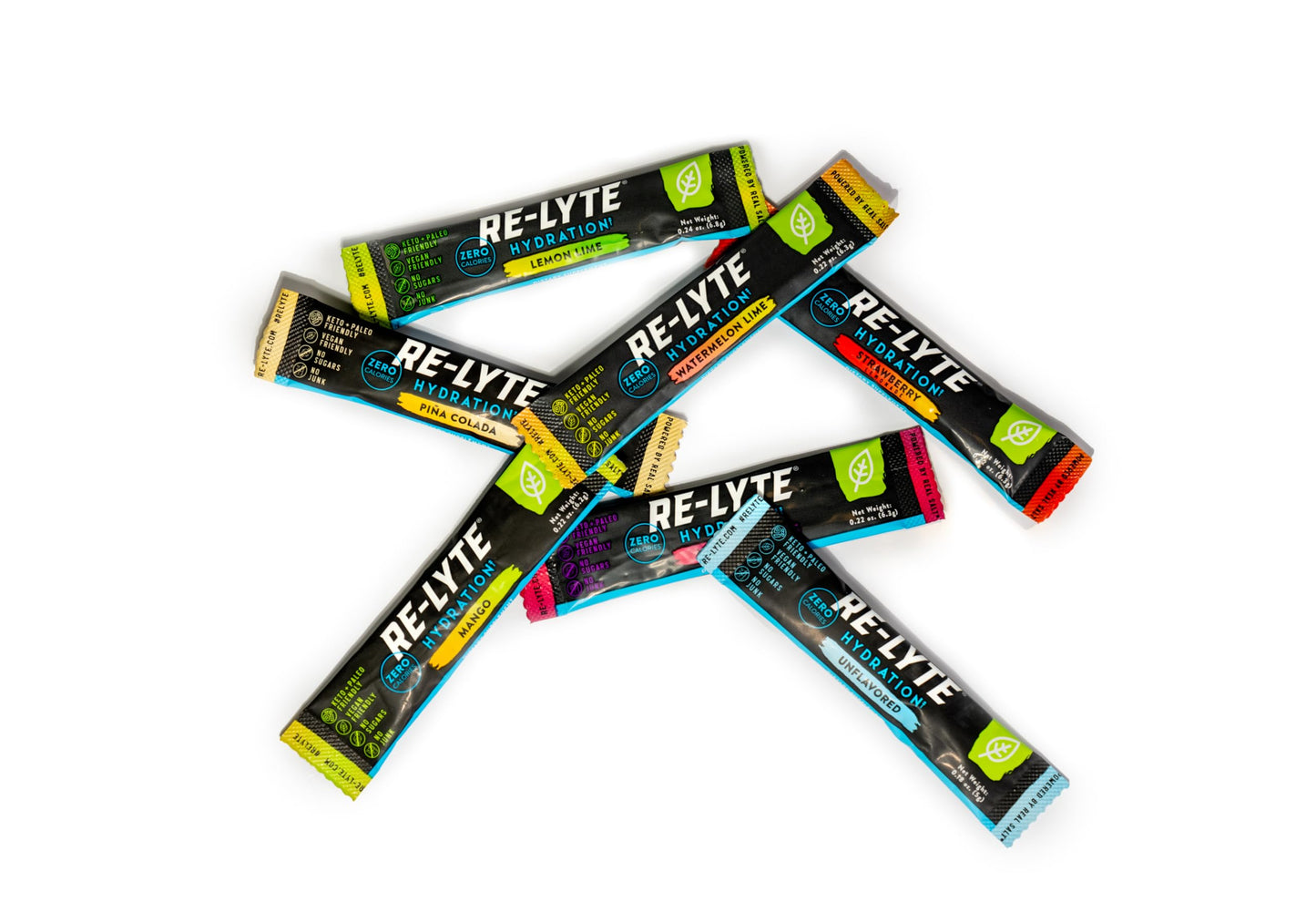 REDMOND Re-Lyte Hydration Electrolyte Drink Mix, Variety Pack of 7 Stick Packs, Essential Electrolytes for Optimal Hydration