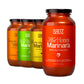 Sauz Variety Pack Craft Sauces, 25 Oz Jars, 4-Pack, Gluten-Free, Non-GMO, Clean Ingredients