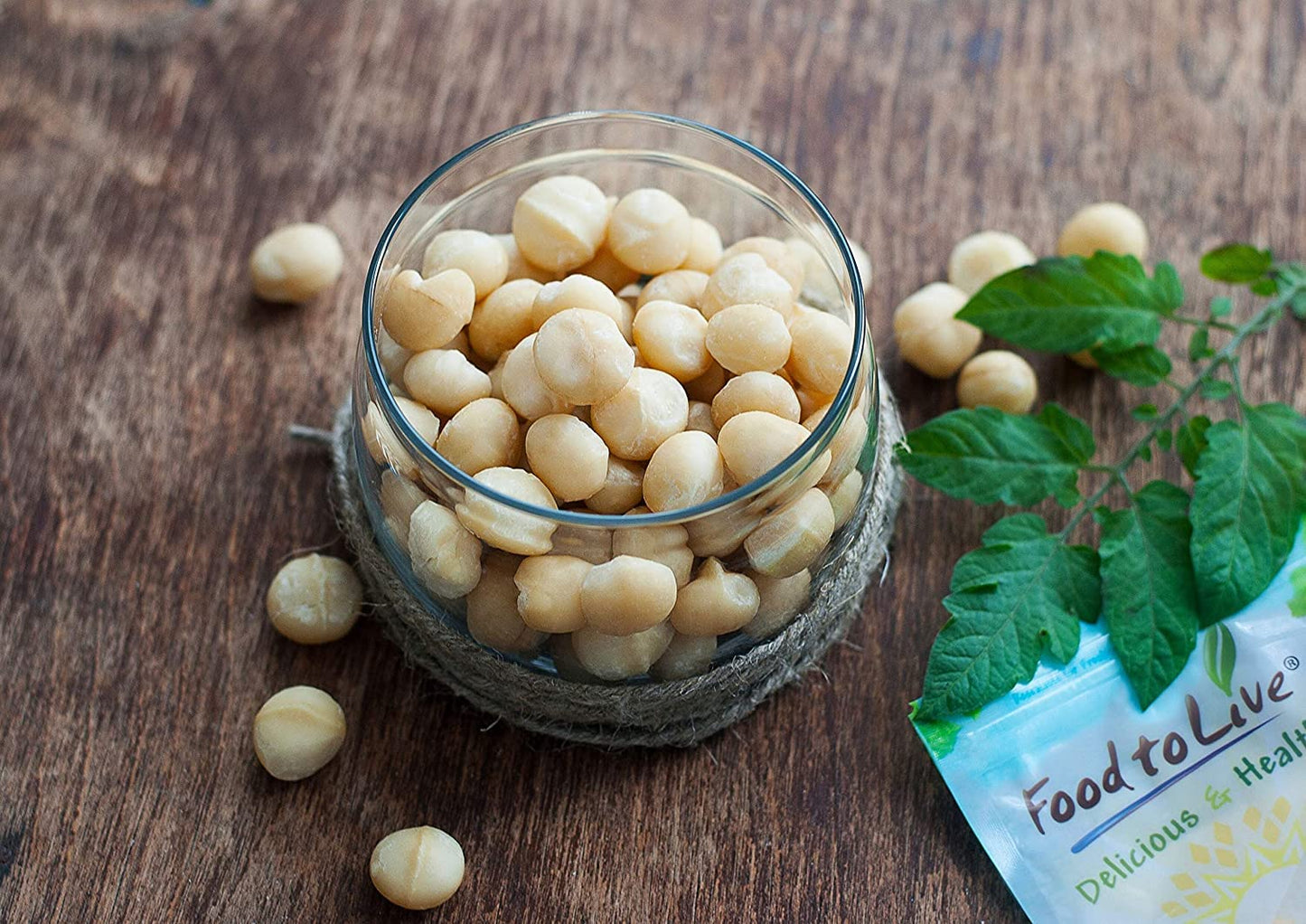 Food To Live Organic Whole Macadamia Nuts, 8 Ounces - Non-Gmo, Raw, Shelled, Unsalted, Kosher, Vegan, Bulk. Keto Snack. Buttery